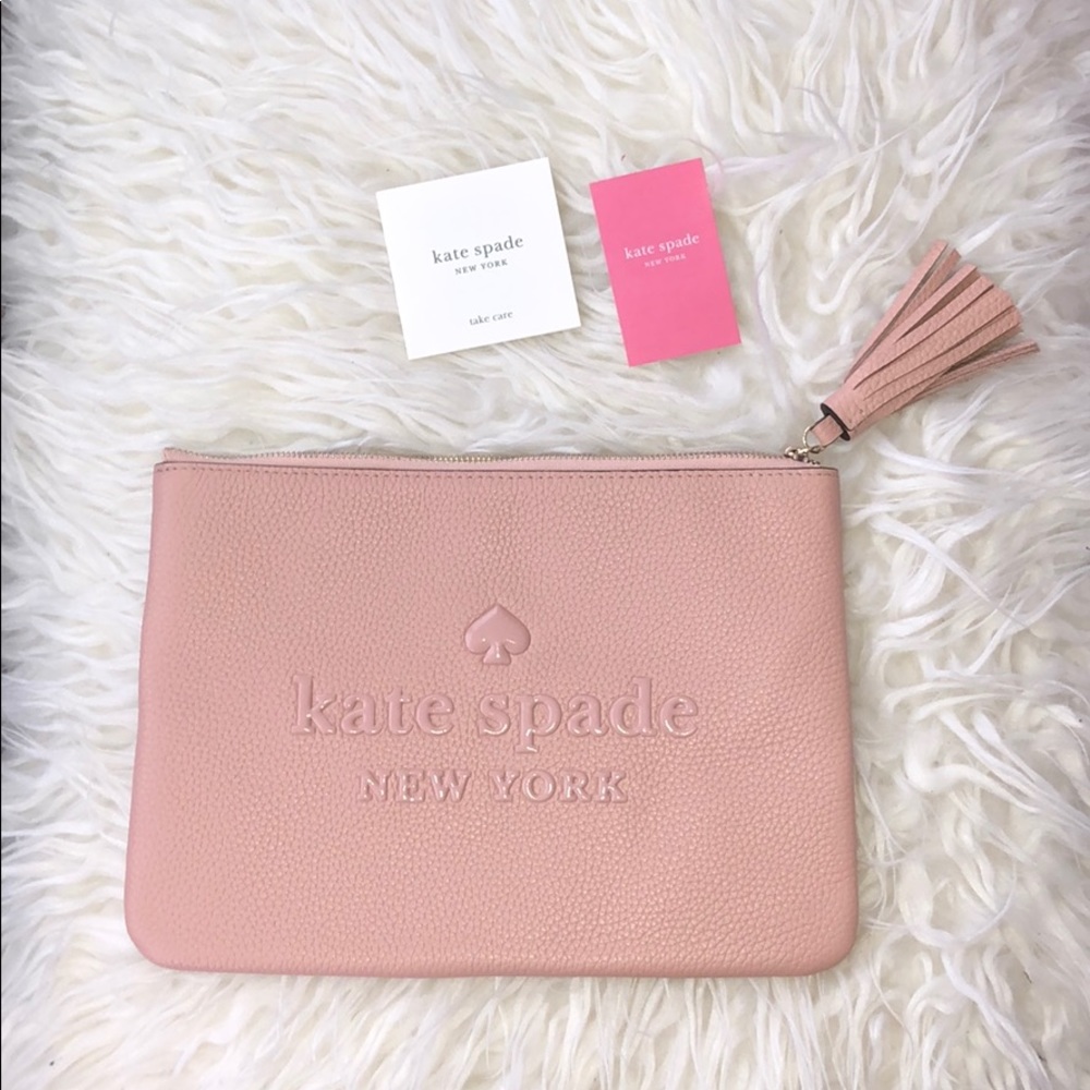 Kate Spade Sienne Logo Large Tassel Wristlet